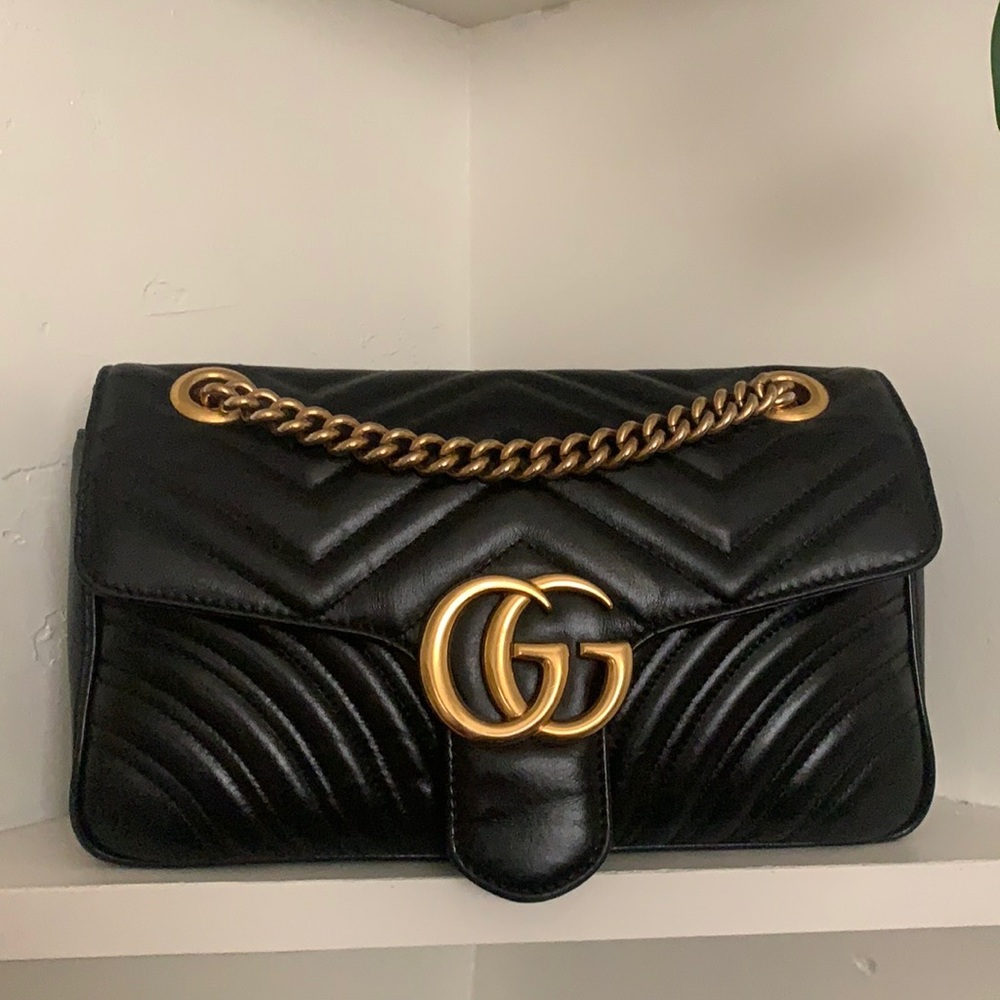 GG Marmont small matelassé shoulder bag